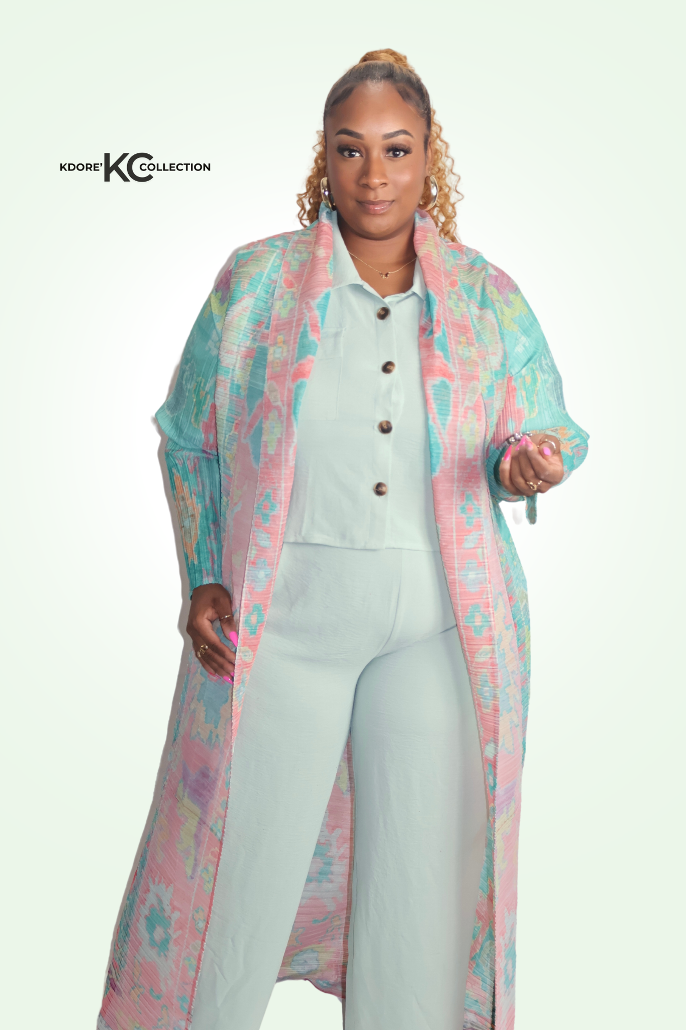 Multi Color Kimono